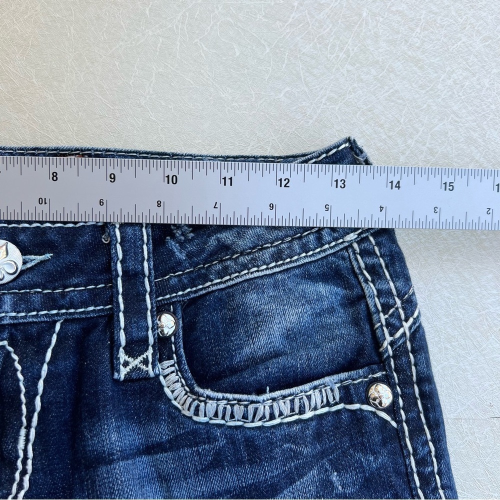 Rock Revival Boots Jeans with Vintage Fade Women Size 26 - Picture 6 of 11